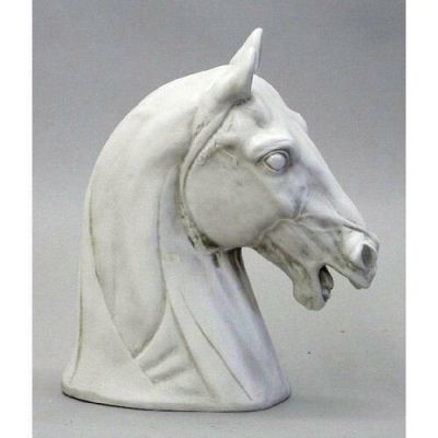 Horse Head - Fiberglass Resin 13in. Indoor/Outdoor Statue/Sculpture -  - F315