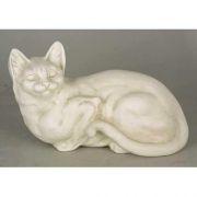 House Cat 8in. (Long Down Tail) - Fiberglass Resin - Outdoor Statue