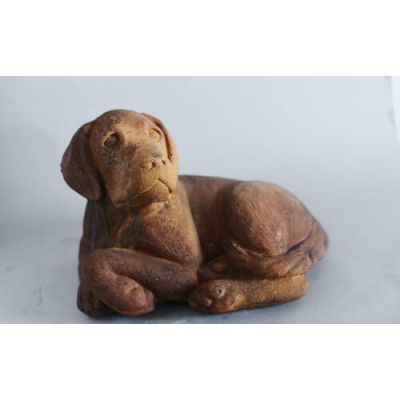 Hunter Pup Fiber Stone Resin Indoor/Outdoor Garden Statue/Sculpture -  - FS8892