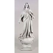 Immaculate Heart Of Mary - 39in. Fiberglass Resin - Outdoor Statue
