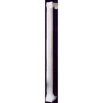 Ionic Half Column Small 96in. High - Fiberglass - Statue -  - F19601