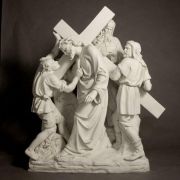 Jesus & Simon The Cyrene Station 5 - Fiberglass - Statue