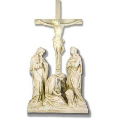 Jesus Is Crucified w/Cross Station #12 Fiberglass Outdoor Statue -  - F7752