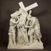 Jesus Is Given The Cross Station 2 - Fiberglass - Statue