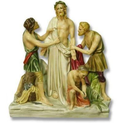 Jesus Is Stripped Station # 10 - Fiberglass - Outdoor Statue -  - F7750RLC