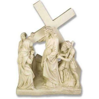 Jesus Meets His Mother Station #4 Fiberglass Outdoor Statue -  - F7744