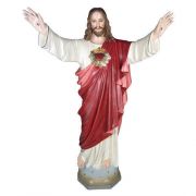 Jesus Sacred Heart Blessing 60in. High Realistic Fiberglass - Statue