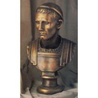 Julius Caesar 25in. - Fiberglass Resin - Indoor/Outdoor Garden Statue