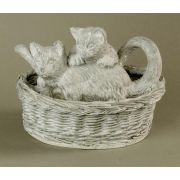 Kittens At Play 8in. - Fiber Stone Resin - Indoor/Outdoor Statue