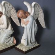 Kneeling Angel Arms Crossed - Fiberglass - Indoor/Outdoor Statue