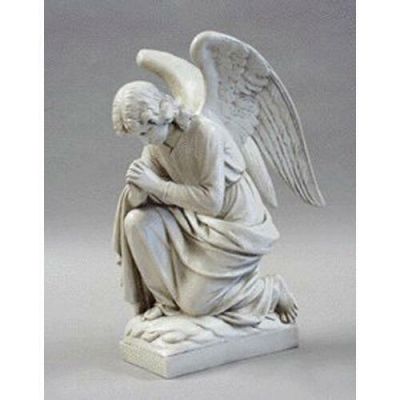 Kneeling Angel Praying Fiberglass Indoor/Outdoor Garden Statue -  - F6565