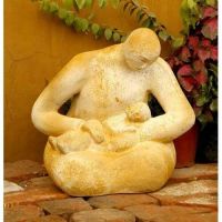Life 16in. - Fiber Stone Resin - Indoor/Outdoor Statue/Sculpture