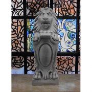 Lion De France With Shield 28in. - Fiberglass - Outdoor Statue