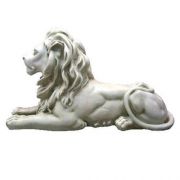 Lion Sitting w/Pride 21in. Fiberglass Indoor/Outdoor Statue