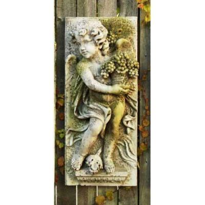 Little Boy Summer Plaque Fiber Stone Resin Indoor/Outdoor Statue -  - FS6650