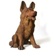 Little German Shepherd - Fiber Stone Resin - Indoor/Outdoor Statue