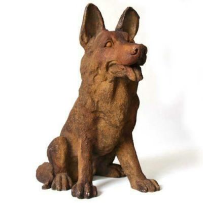 Little German Shepherd - Fiber Stone Resin - Indoor/Outdoor Statue -  - FS8617