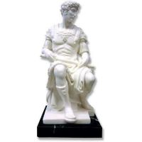 Lorenzo Di Medici 11in. High - Carrara Marble Indoor Statue
