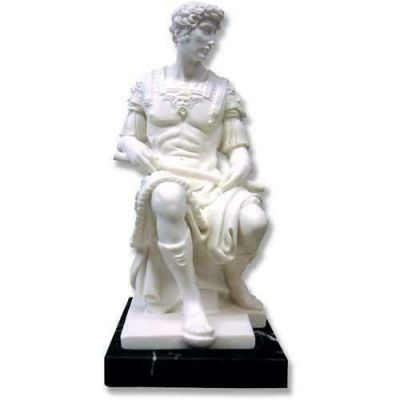 Lorenzo Di Medici 11in. High - Carrara Marble Indoor/Outdoor Statue -  - 101438