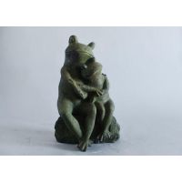 Love Frogs Fiber Stone Resin Indoor/Outdoor Garden Statue/Sculpture