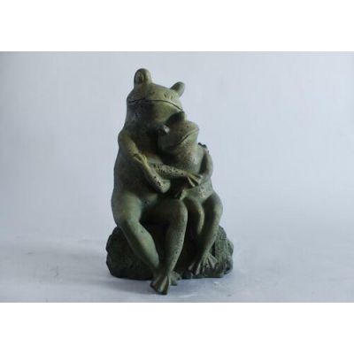 Love Frogs Fiber Stone Resin Indoor/Outdoor Garden Statue/Sculpture -  - FS9142