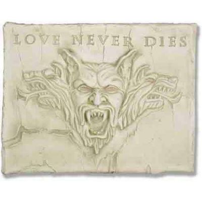 Love Never Dies Plaque Fiberglass Indoor/Outdoor Garden Statue -  - F7146