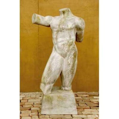 Male Remnant Nude Form 69in. Fiber Stone Resin Indoor/Outdoor Statue -  - FS8433