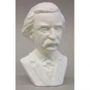Mark Twain Bust 7in. - Fiberglass - Indoor/Outdoor Garden Statue