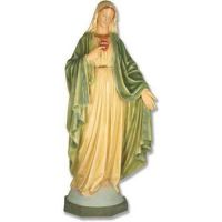 Mary w/Hand Outstretched 49in. Fiberglass Indoor/Outdoor Statue
