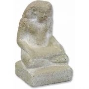 Meditating Pharaoh 7in. - Fiber Stone Resin - Indoor/Outdoor Statue