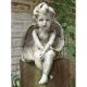 Meditation Cherub Small 12in. - Fiber Stone Resin - Outdoor Statue -  - FS91A
