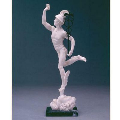 Mercury Giambologna 16in. High - Carrara Marble Indoor/Outdoor Statue -  - 100509