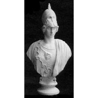 Minerva Giustinia Bust 45in. - Fiberglass - Outdoor Statue