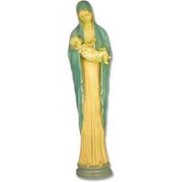 Mother Mary & Child 35in Fiberglass Indoor Church Statue/Sculpture