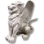 Mystical Winged Lion Griffin 19in. - Fiberglass - Statue