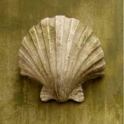 Napoli Shell Sconce 12in. High - Fiber Stone Resin - Outdoor Statue