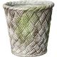 Nied Weave Basket 17in. - Fiber Stone Resin - Indoor/Outdoor Statue -  - FS8435-17