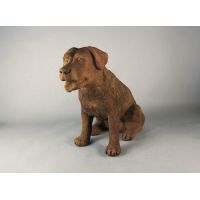 Old Barney Dog Fiber Stone Resin Indoor/Outdoor Statue/Sculpture
