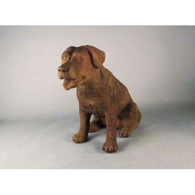 Old Barney Dog Fiber Stone Resin Indoor/Outdoor Statue/Sculpture -  - FS8894