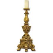 Ornate Candleholder Tall 33in. - Fiberglass - Outdoor Statue