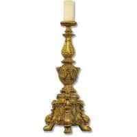 Ornate Candleholder Tall 33in. - Fiberglass - Outdoor Statue