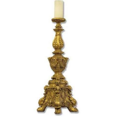 Ornate Candleholder Tall 33in. - Fiberglass - Outdoor Statue -  - HF1215