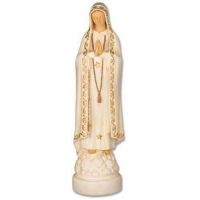 Our Lady Of Fatima 34in. Fiberglass - Indoor/Outdoor Statue