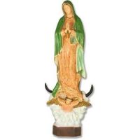 Our Lady Of Guadalupe 32 In. Fiberglass Indoor Church Statue/Sculpture