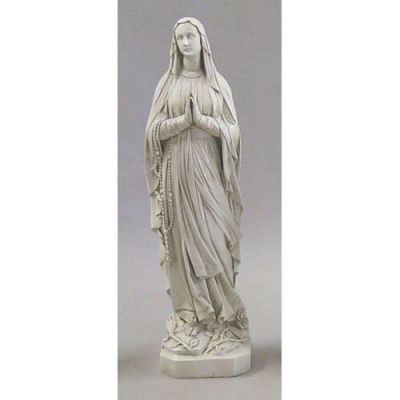 Our Lady Of Lourdes 36in. Fiberglass Indoor/Outdoor Statue -  - F9615