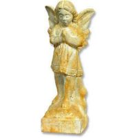Over Seeing Angel 19in. - Fiber Stone Resin - Indoor/Outdoor Statue