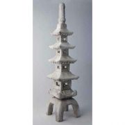 Pagoda 51 Inch Fiber Stone Resin Indoor/Outdoor Statue/Sculpture