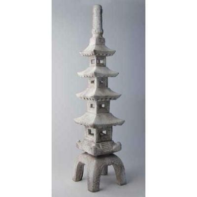 Pagoda 51 Inch Fiber Stone Resin Indoor/Outdoor Statue/Sculpture -  - FSGO705