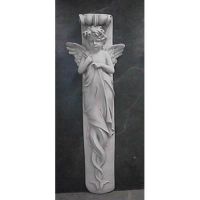 Palazzo Angel Relief 33in. - Fiberglass - Indoor/Outdoor Statue