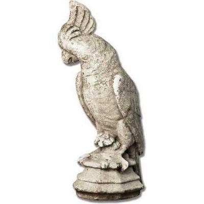 Parrot Finial 21in. Fiber Stone Resin Indoor/Outdoor Garden Statue -  - FS015